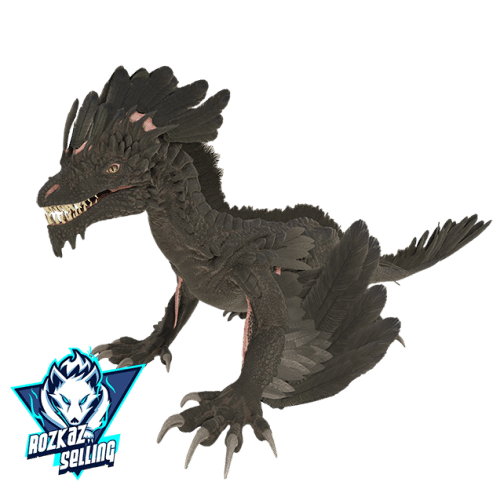 Female RockDrake ADULT 1617 Melee Actual Black FINAL TOP STATS